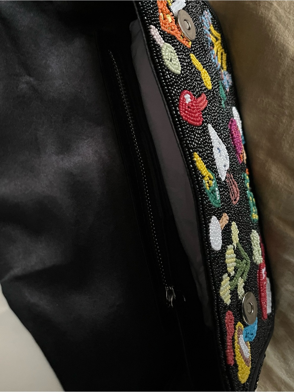 Staud Tommy Beaded Caviar Bag - Shroomscape (new with tags + duster bag) - Picture 6 of 7